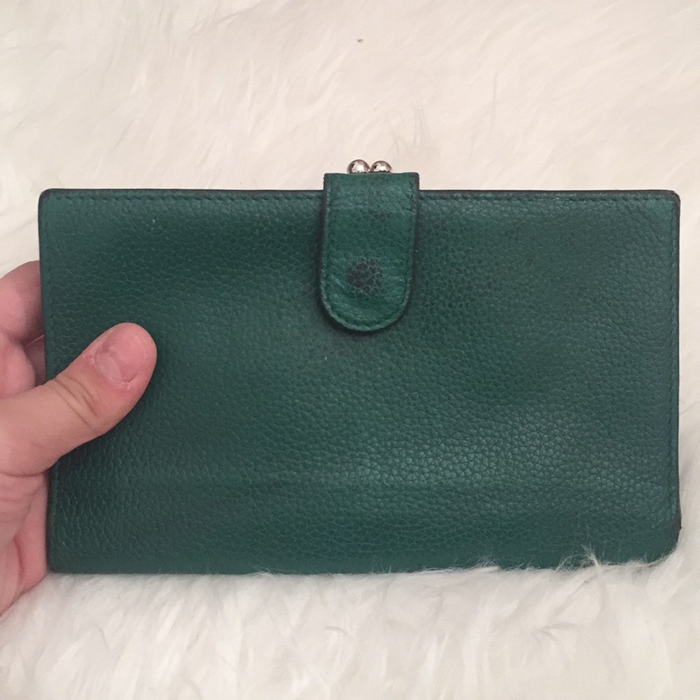 T.Anthony green vintage Wallet/clutch